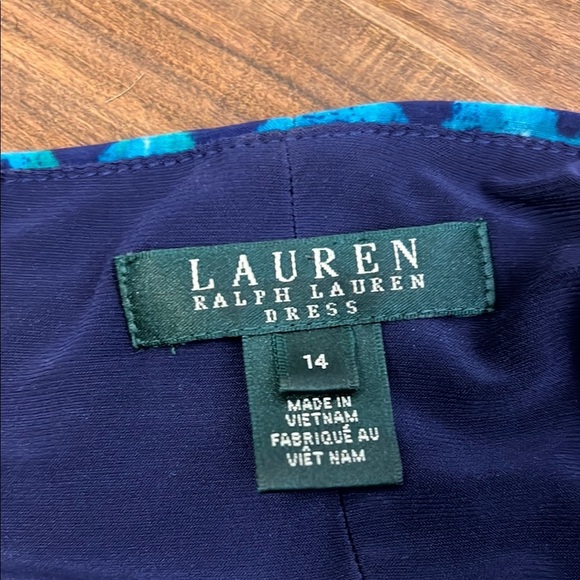 Lauren Ralph Lauren Blue Sheath Midi Dress with Bateau Neckline - Picture 2 of 12